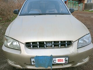 2001 Hyundai Accent II, золотистый, 250000 рублей, вид 1
