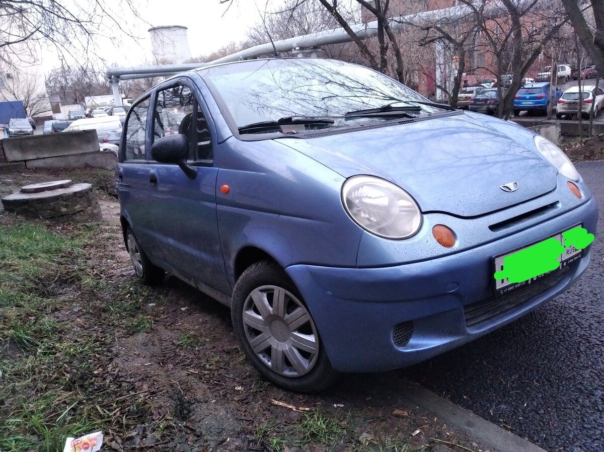 Daewoo Matiz 2007 РіРѕР»СѓР±РѕР№