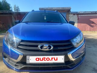 2019 Lada (ВАЗ) Granta I Рестайлинг, синий, 463000 рублей, вид 1
