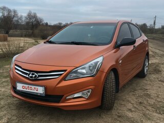 2015 Hyundai Solaris I Рестайлинг, оранжевый, 1000000 рублей, вид 1