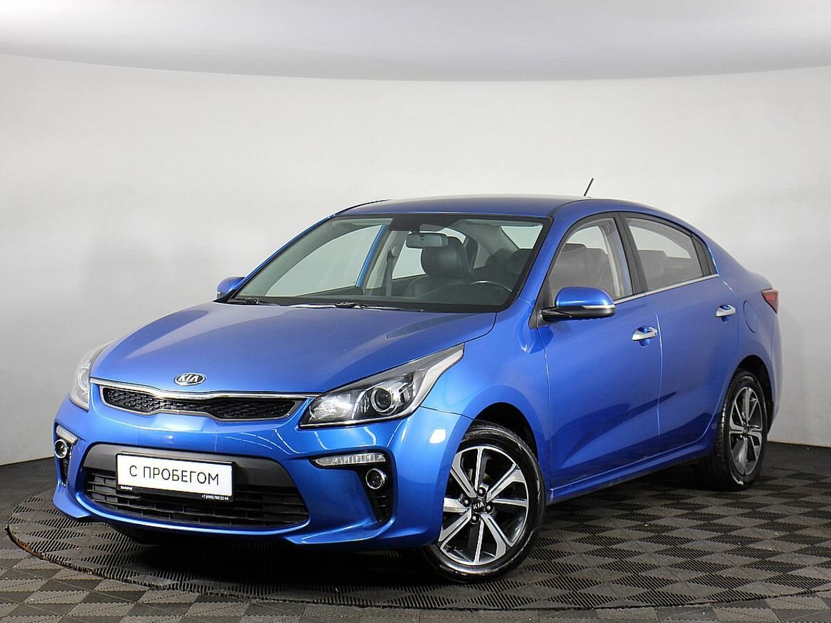 Kia Rio голубая 2018