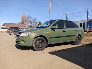 2013 Lada (ВАЗ) Granta I, зелёный, 375000 рублей, вид 1