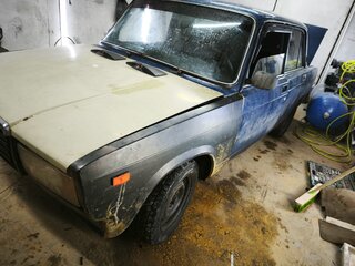 2007 Lada (ВАЗ) 2107, синий, 75000 рублей, вид 1