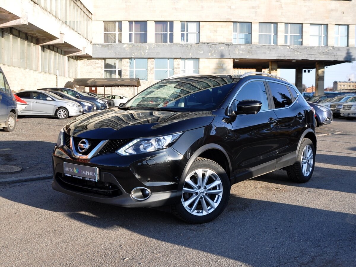 Как выглядит черный ниссан Купить б/у Nissan Qashqai II 2.0 CVT (144 л.с.) 4WD бензин вариатор в Санкт-Пете