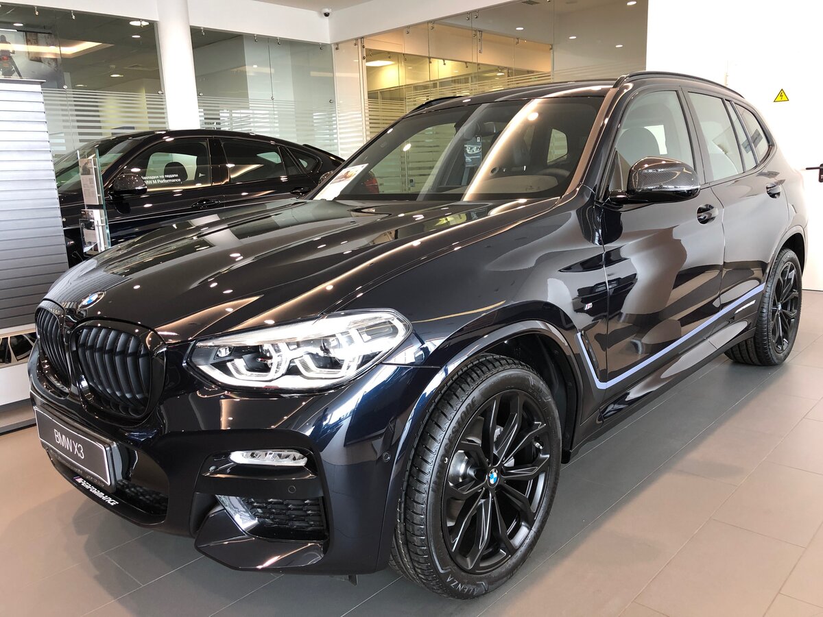 2019 BMW X3 20d xDrive III (G01), чёрный.