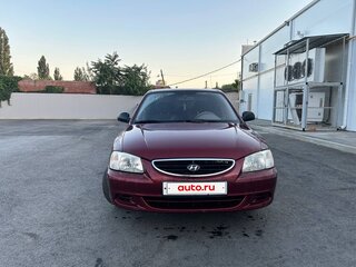 2008 Hyundai Accent ТагАЗ II, красный, 490000 рублей, вид 1