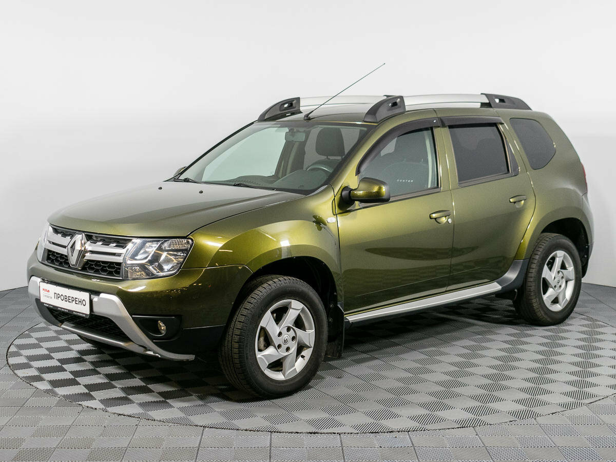 Дастер зеленый фото Купить б/у Renault Duster I Рестайлинг 2.0 AT (143 л.с.) 4WD бензин автомат в Мо