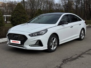 2019 Hyundai Sonata VII (LF) Рестайлинг, белый, 2190000 рублей, вид 1