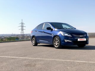 2015 Hyundai Solaris I Рестайлинг, синий, 1150000 рублей, вид 1