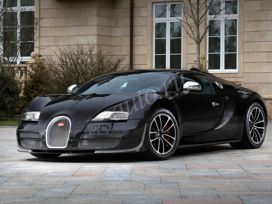 Bugatti 2009 Veyron чёрный