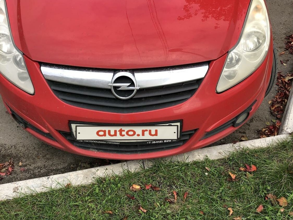 Opel Corsa 2008 красный
