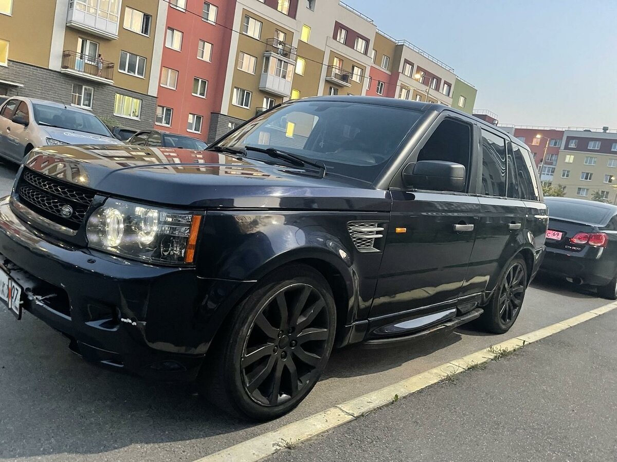 Ленд ровер синий
