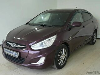 2014 Hyundai Solaris I, фиолетовый, 630000 рублей, вид 1