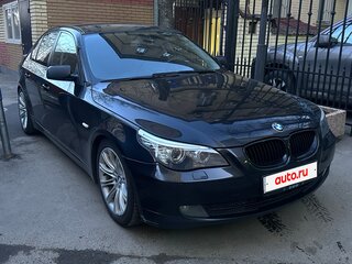 2008 BMW 5 серии 520i V (E60/E61) Рестайлинг, чёрный, 1250000 рублей, вид 1