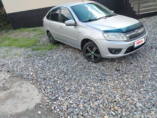 2014 Lada (ВАЗ) Granta I, серебристый, 385000 рублей, вид 3