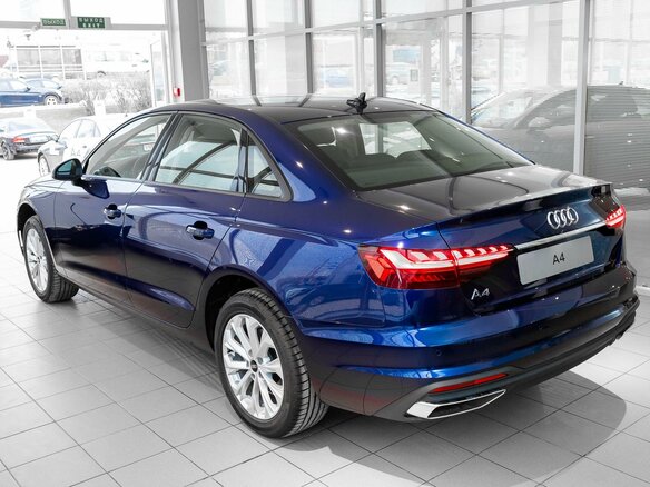 2021 Audi A4 35 TFSI V (B9) Рестайлинг, синий - вид 7