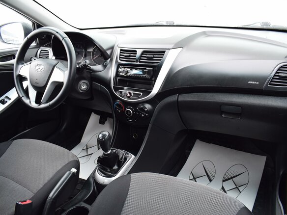 2013 Hyundai Solaris I, серебристый - вид 11