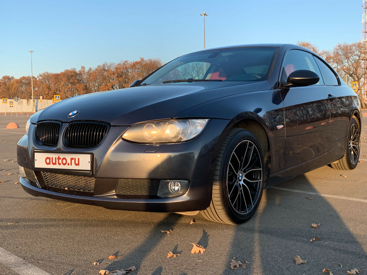 BMW e92 черные фары