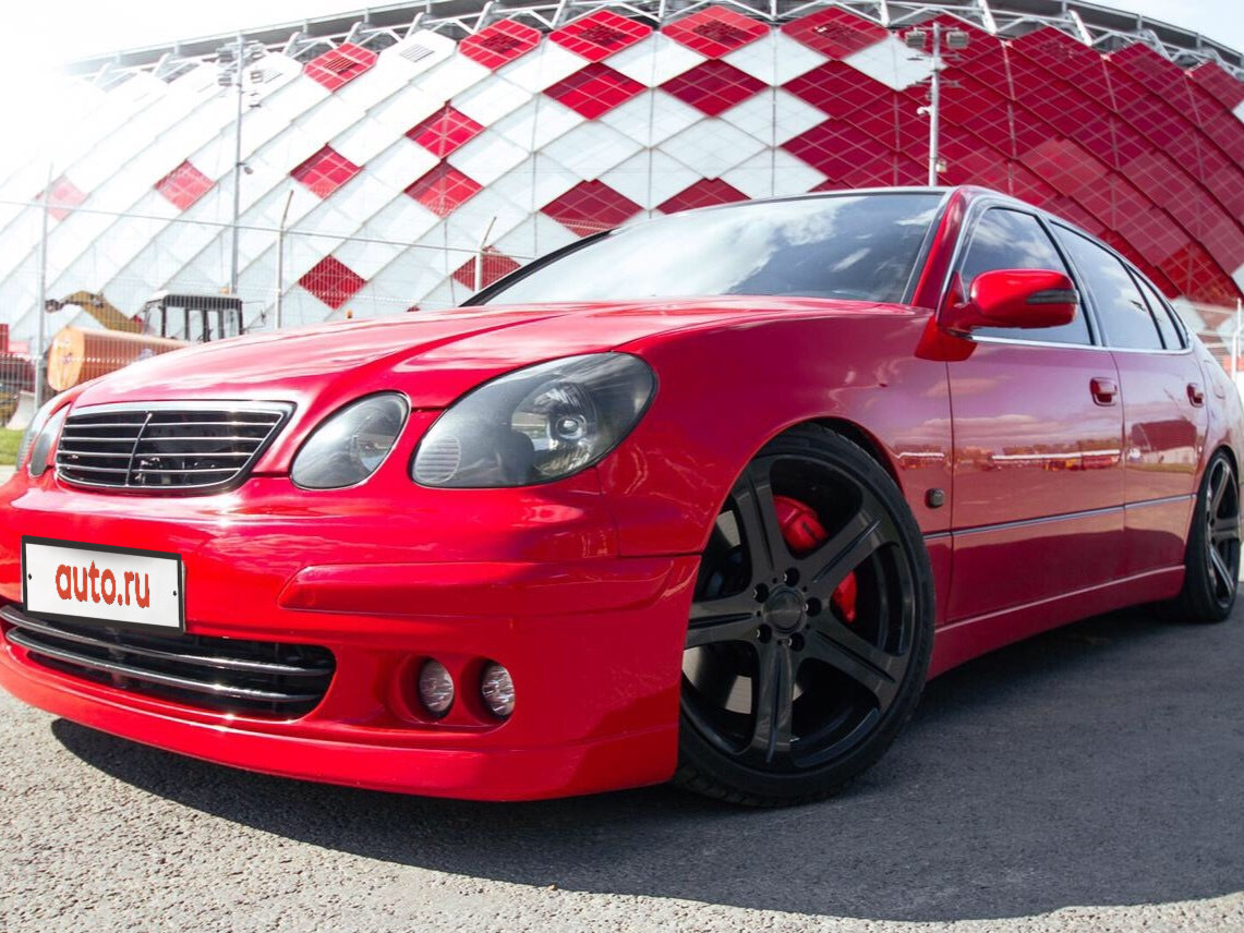 Красный Лексус gs300 антихром