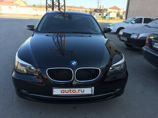 2008 BMW 5 серии 520i V (E60/E61) Рестайлинг, чёрный, 1450000 рублей, вид 1