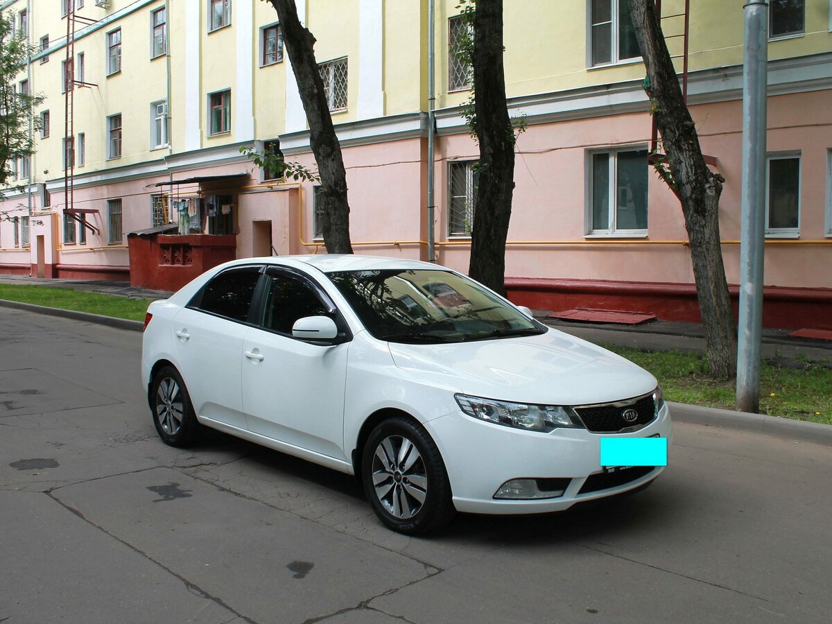 Киа Церато 2012 белый перламутр