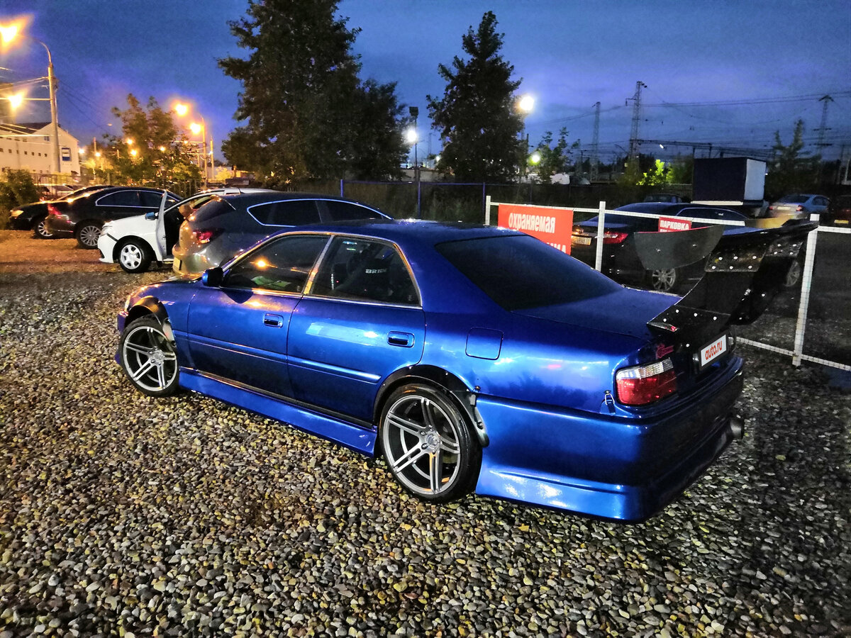 1997 Toyota Chaser VI (X100), синий - вид 4.