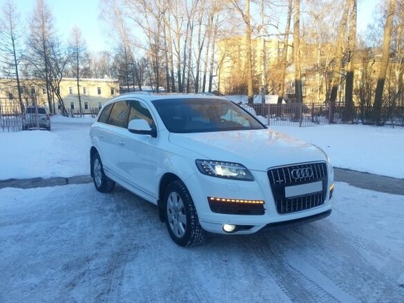 2012 Audi Q7 I (4L) Рестайлинг, белый