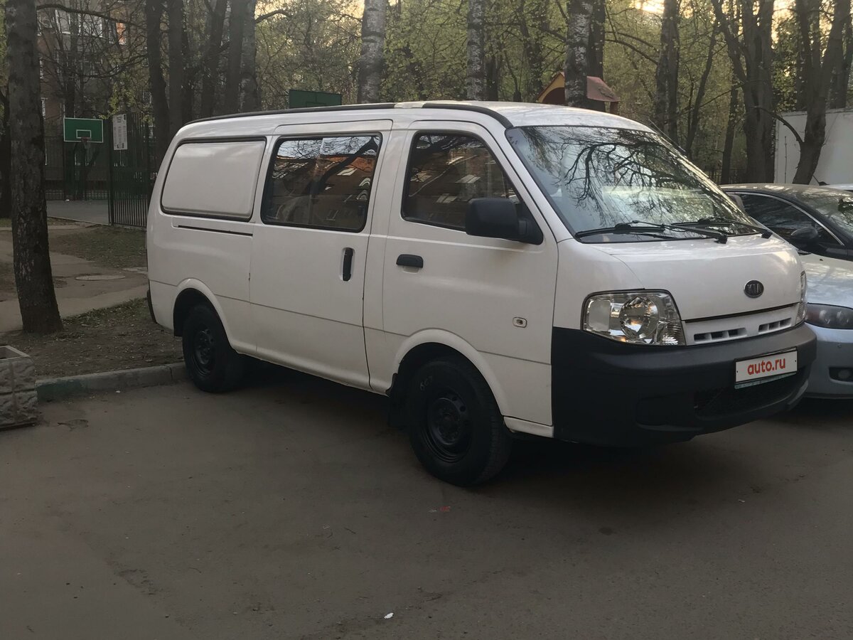 Купить б/у Kia Pregio дизель механика в Москве: белый микроавтобус 2004 ...