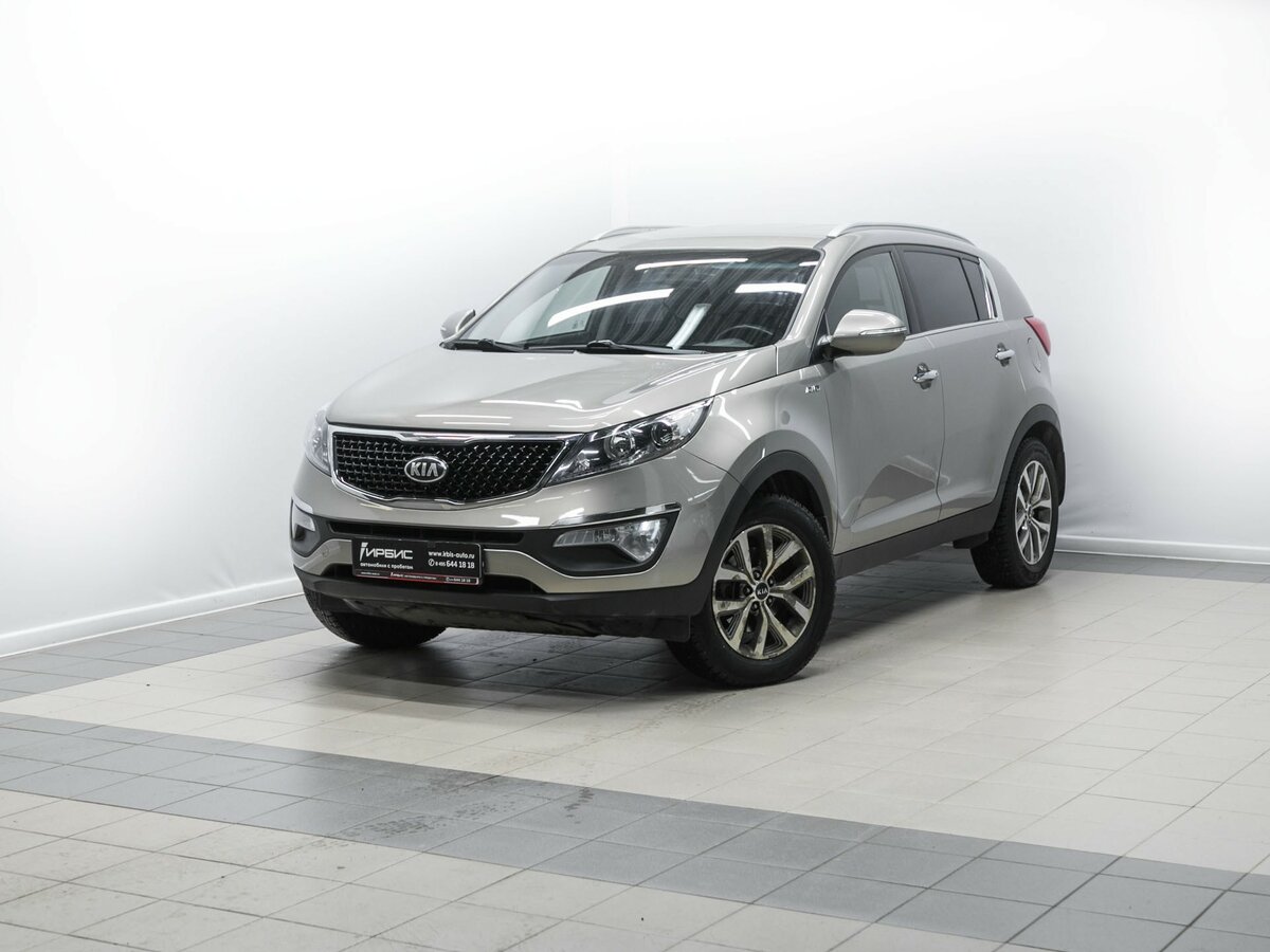 Kia Sportage III Рестайлинг серебристый