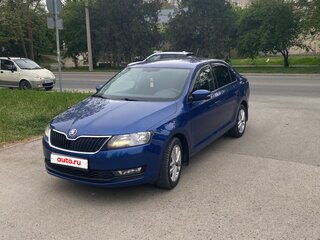 2017 Skoda Rapid I Рестайлинг, синий, 1320000 рублей, вид 1