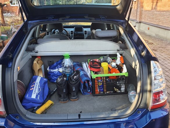 2008 Toyota Prius II Рестайлинг (XW20), синий, 700000 рублей - вид 14