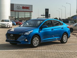 2020 Hyundai Solaris II Рестайлинг, синий, 1295000 рублей, вид 1