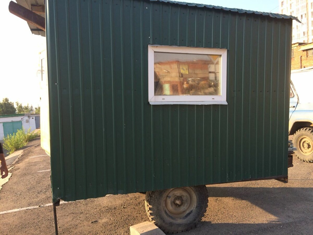 Бытовка на колесах своими руками