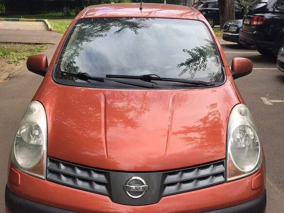 2008 Nissan Note I, красный - вид 1