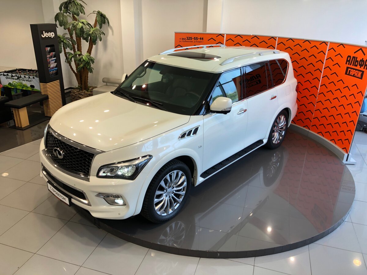 Джип Инфинити qx80 белая