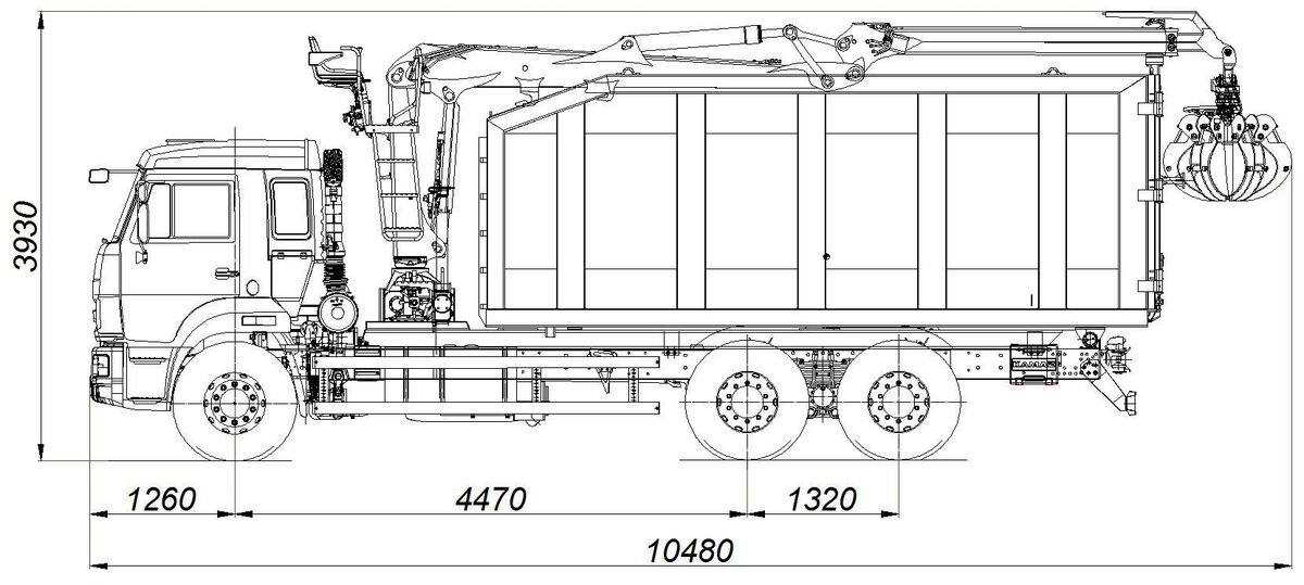 Камаз 65115 чертеж