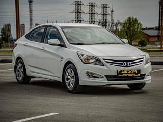 2014 Hyundai Solaris I, белый, 750000 рублей, вид 1