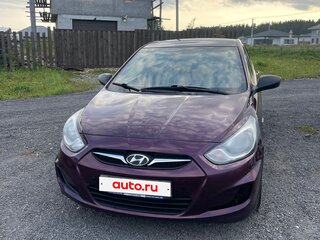 2012 Hyundai Solaris I, фиолетовый, 520000 рублей, вид 1
