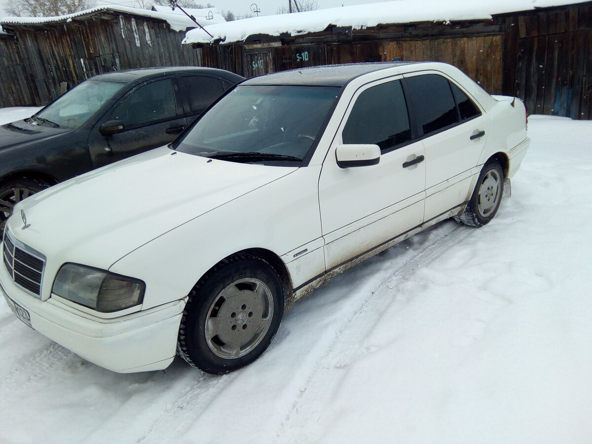 Мерседес w202 белый