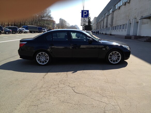 2008 BMW 5 серии 520d V (E60/E61) Рестайлинг, чёрный