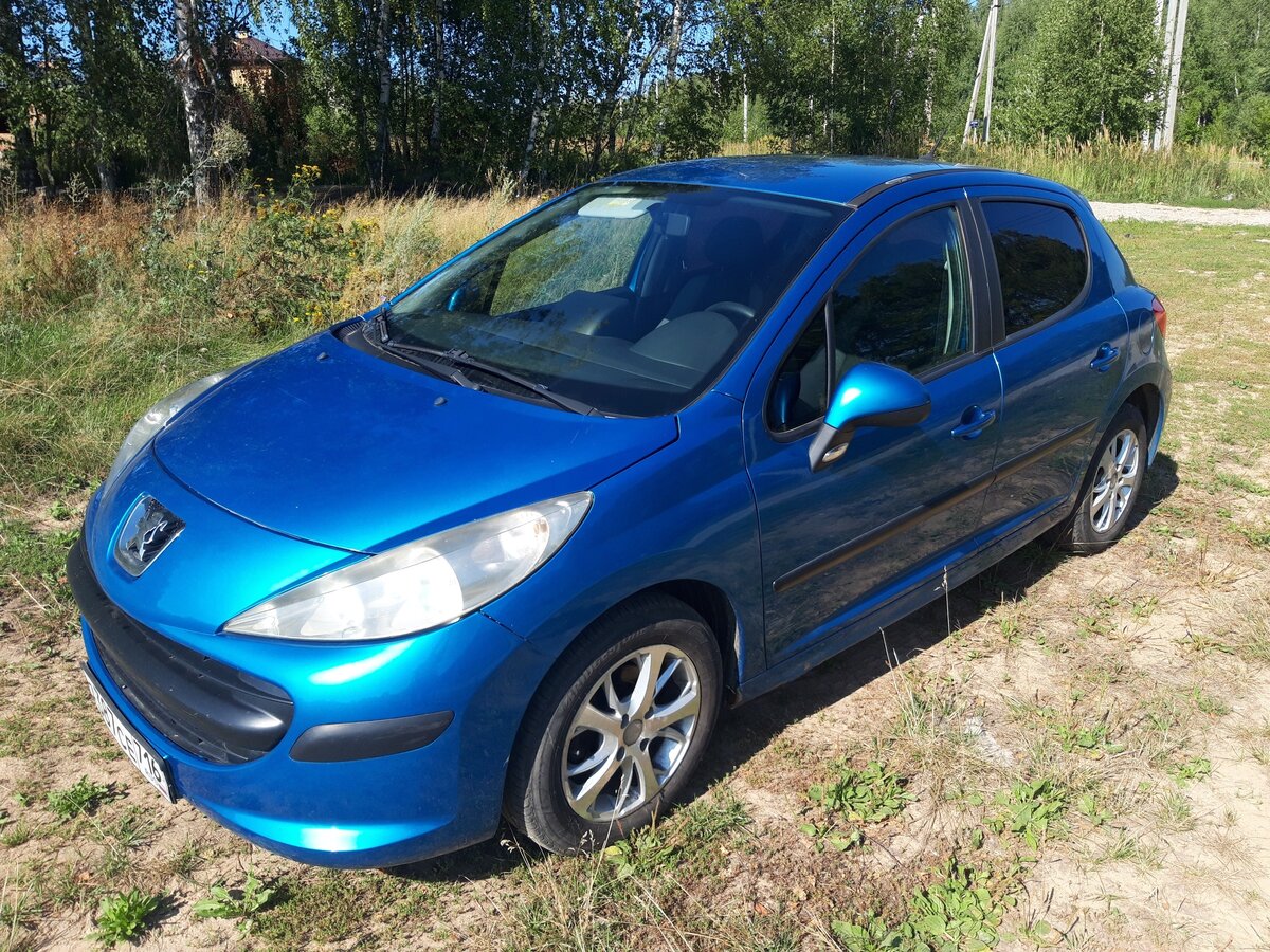 Купить б/у Peugeot 207 I 1.4 AMT (90 л.с.) бензин робот в Казани: синий ...