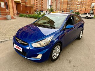 2011 Hyundai Solaris I, синий, 875000 рублей, вид 1