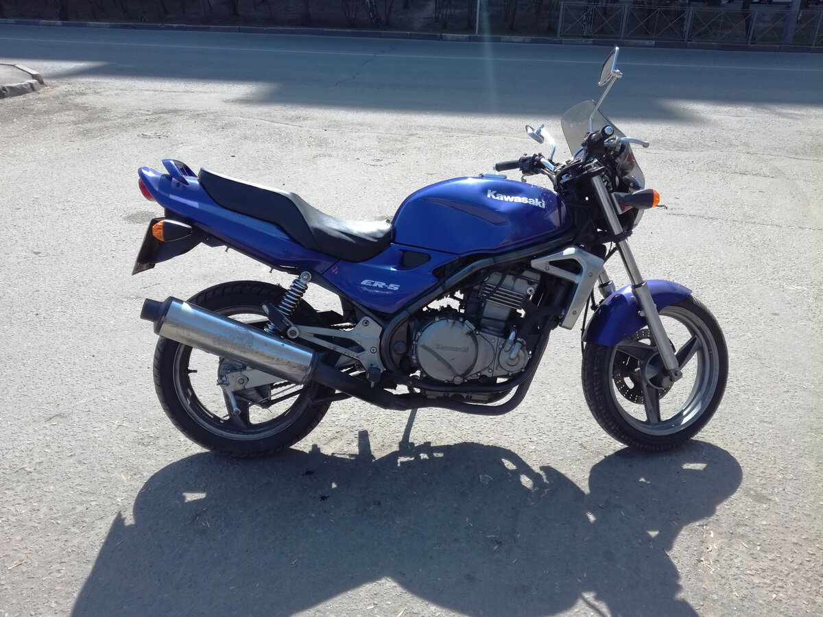 Kawasaki er6f синий красно