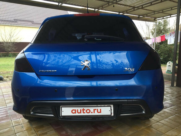 2009 Peugeot 308 I, синий - вид 2