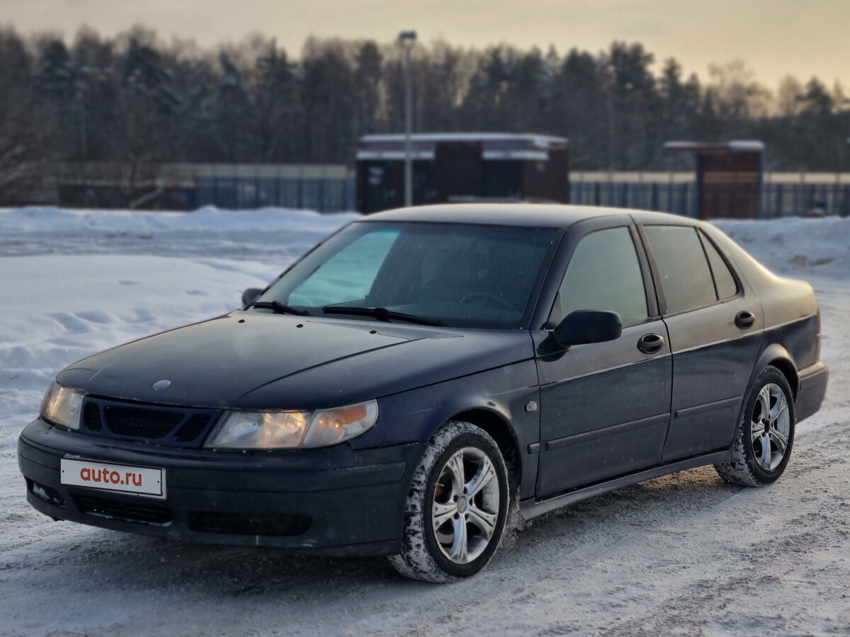 Купить б/у Saab 9-5 I 2.3 AT (230 л.с.) бензин автомат в Москве: синий ...