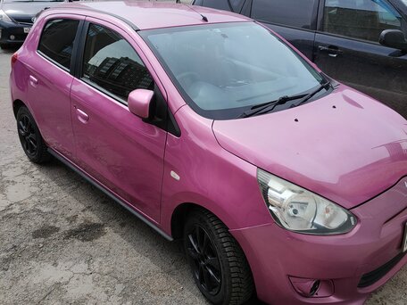 2014 Mitsubishi Mirage VI, розовый, 750000 рублей, вид 4
