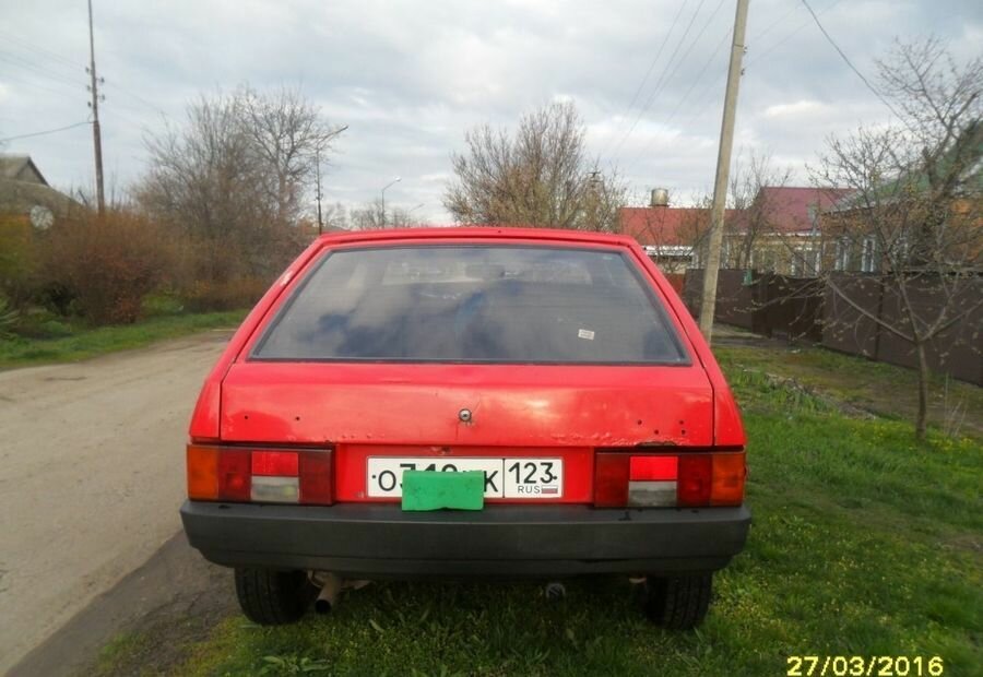 1993 LADA (ВАЗ) 2108, красный - вид 3