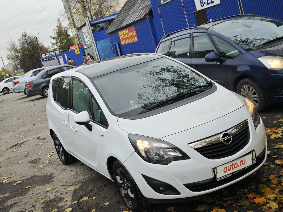 Купить б/у Opel Meriva B 1.4 AT (120 л.с.) бензин автомат в Туле: белый ...