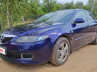 2006 Mazda 6 I (GG) Рестайлинг, синий, 450000 рублей, вид 1