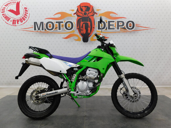 2016 Kawasaki KLX 250, зелёный, 365000 рублей